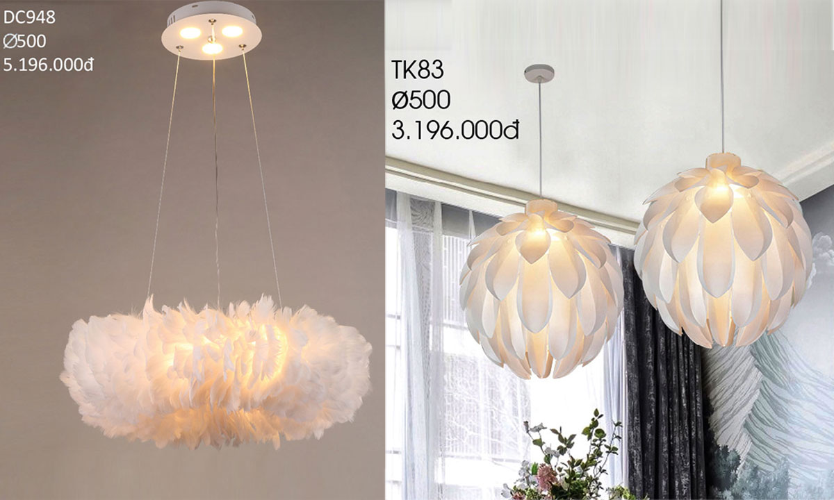Đèn Thả Trang Trí Kiểu Dáng Hot Nhất Năm 2023